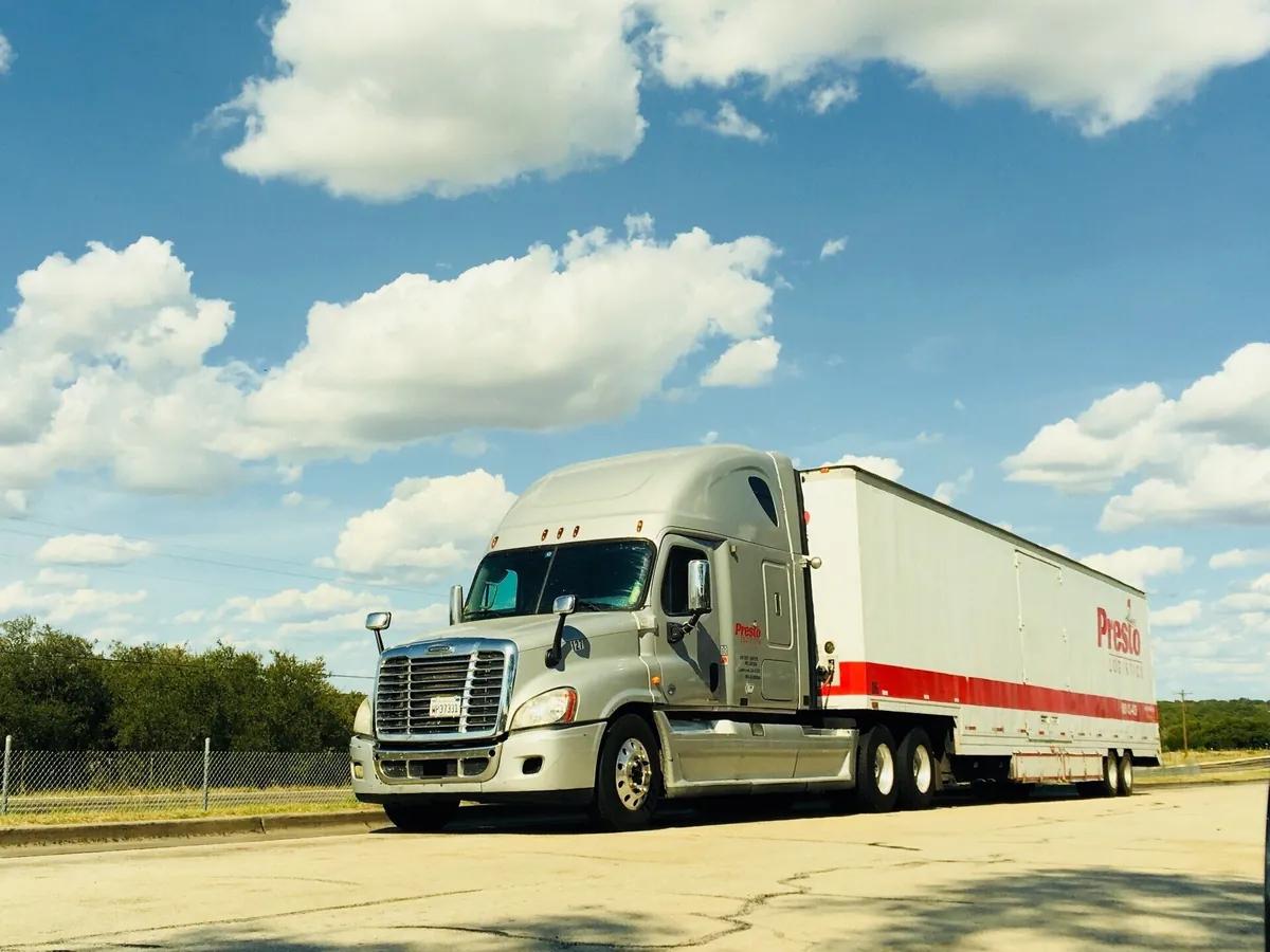 Presto Logistics tractor-trailer